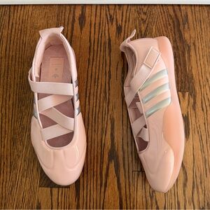 Adidas Taekwondo by Caroline Hu Light Pink and Silver sneakers - 9.5